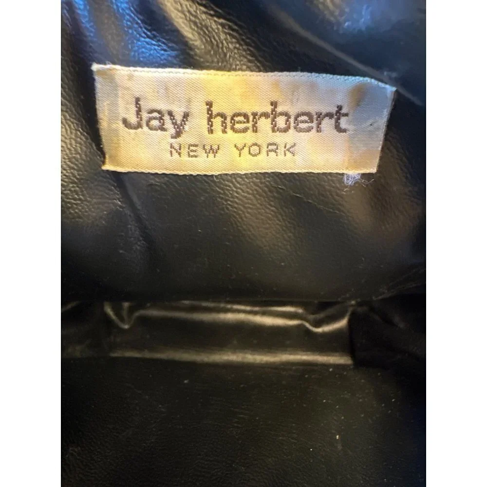 Jay Herbert Black Quilted Mini Shoulder Crossbody‎ Bag Purse